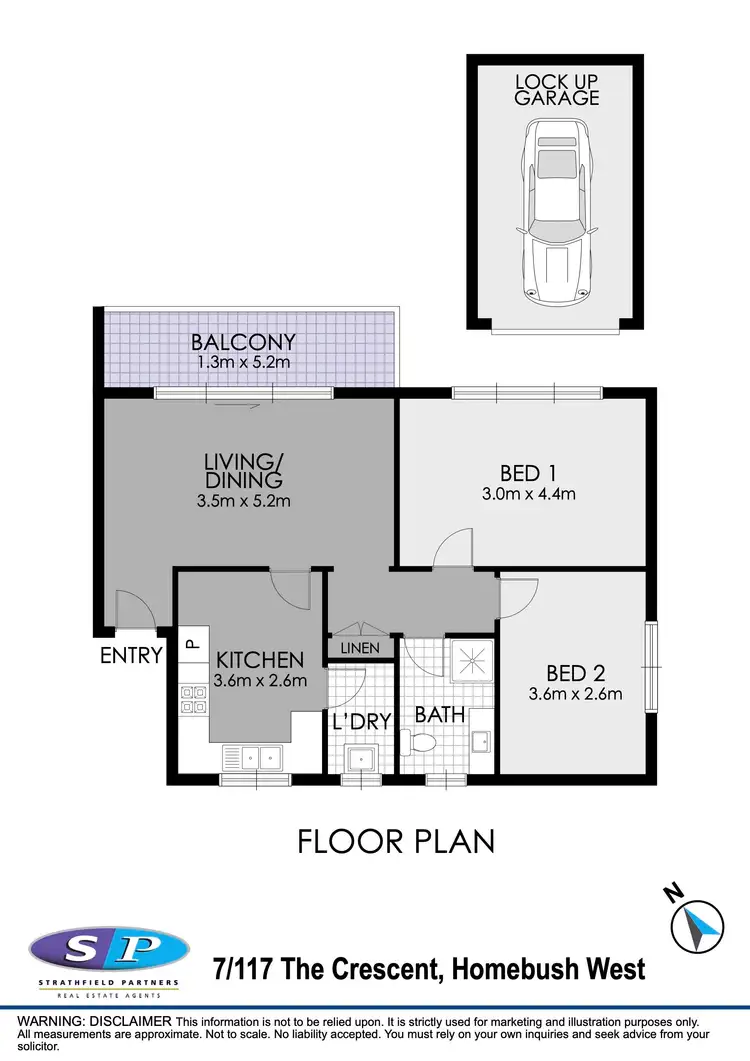 Floorplan of Homely apartment listing, 7/117 The Crescent, Homebush West NSW 2140