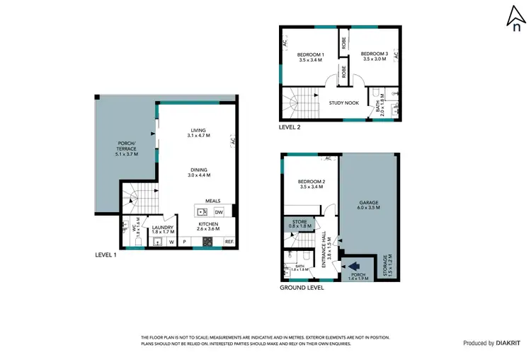 Floorplan of Homely townhouse listing, 1/11 Riverside Drive, South Morang VIC 3752