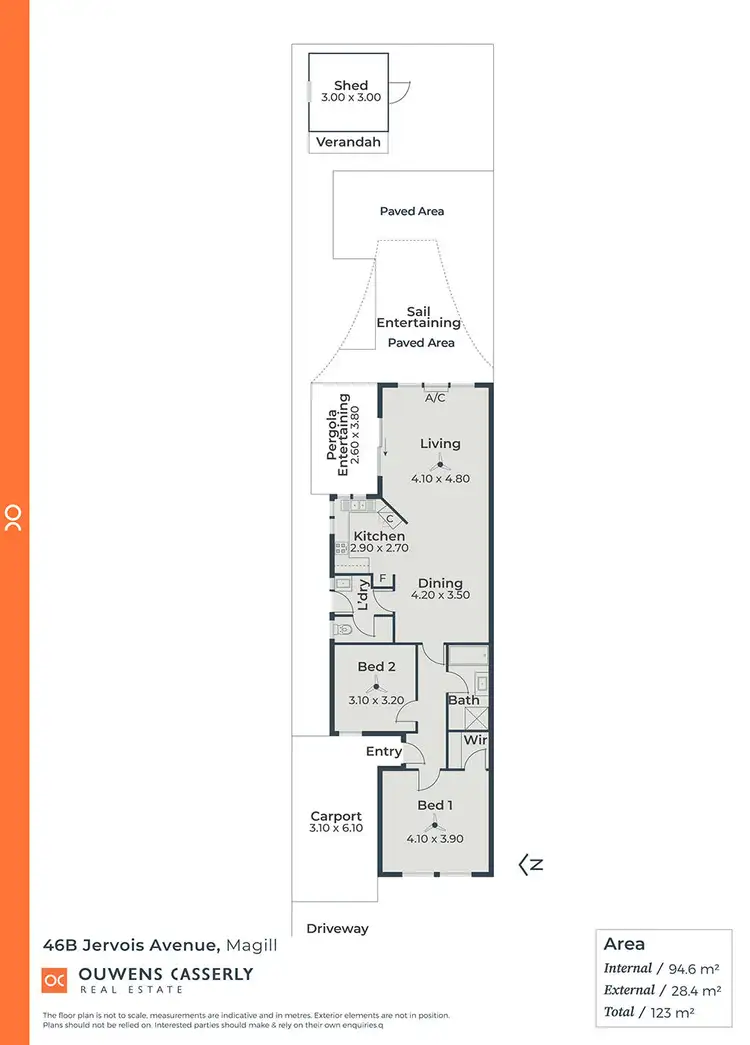 Floorplan of Homely house listing, 46B Jervois Avenue, Magill SA 5072
