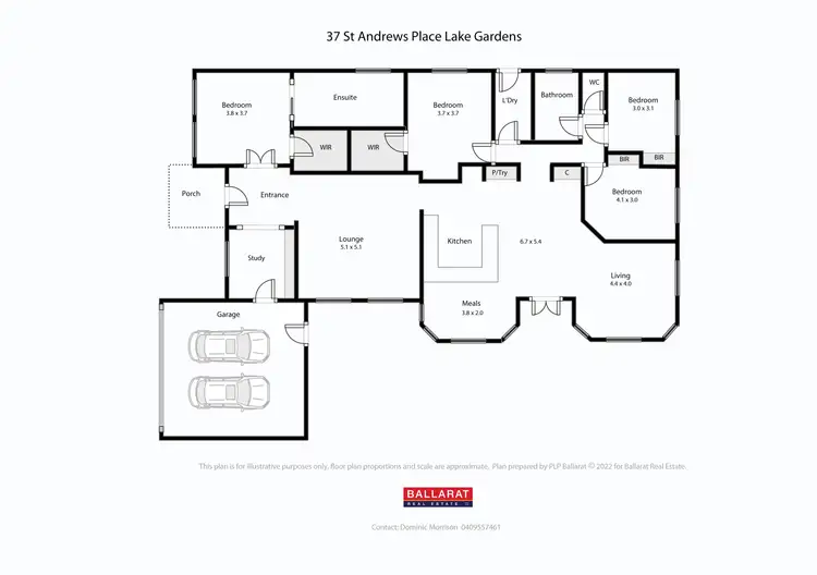 Floorplan of Homely house listing, 37 St Andrews Place, Lake Gardens VIC 3355