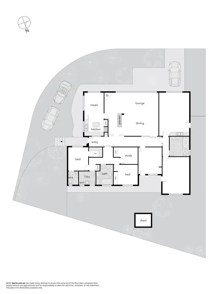 Floorplan of Homely house listing, 8 Ashburner Street, Higgins ACT 2615