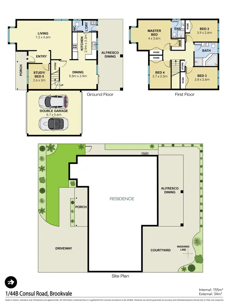 Floorplan of Homely townhouse listing, 1/44B Consul Road, Brookvale NSW 2100