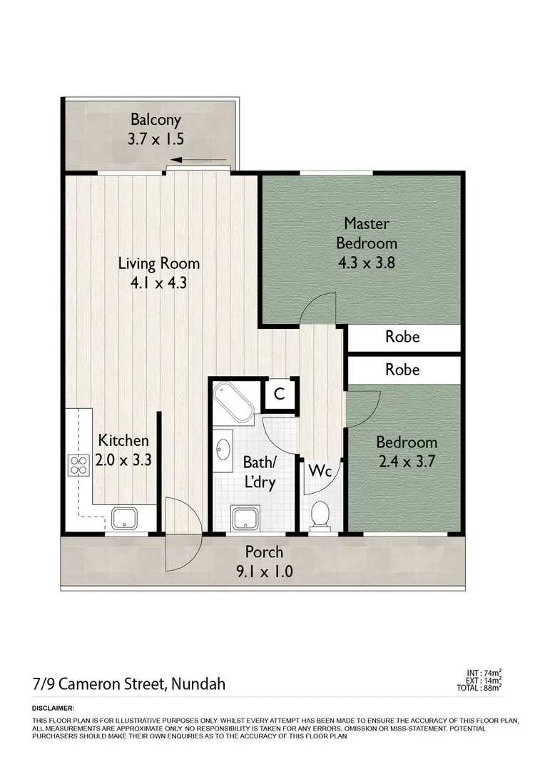 Floorplan of Homely apartment listing, 7/9 Cameron Street, Nundah QLD 4012