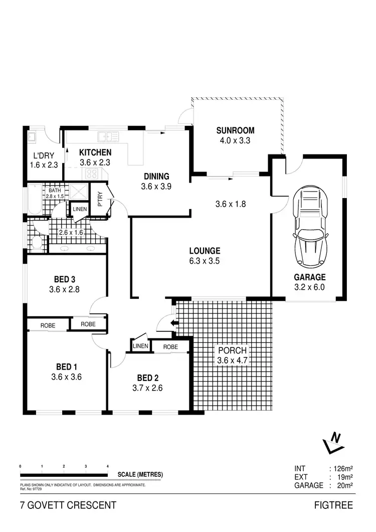 Floorplan of Homely house listing, 7 Govett Crescent, Figtree NSW 2525