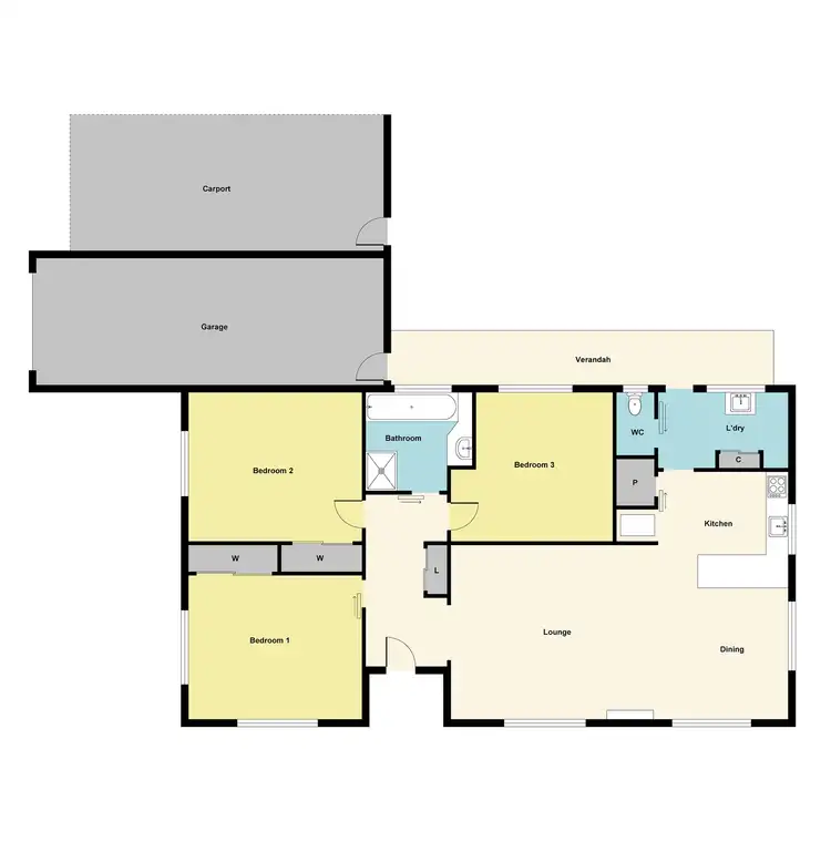 Floorplan of Homely house listing, 58 Gillies Street, Maryborough VIC 3465