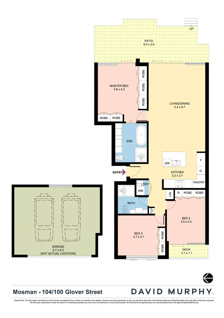 Floorplan of Homely apartment listing, 104/100 Glover Street, Mosman NSW 2088
