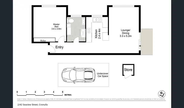 Floorplan of Homely apartment listing, 2/42 Seaview Street, Cronulla NSW 2230