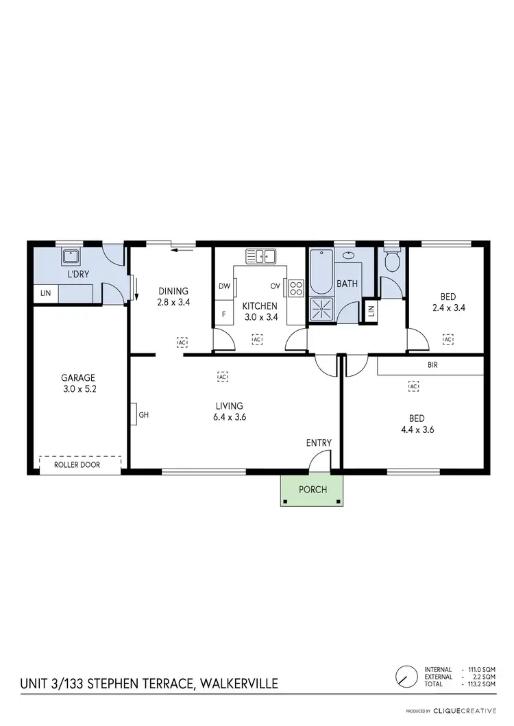 Floorplan of Homely unit listing, 3/133 Stephen Terrace, Walkerville SA 5081