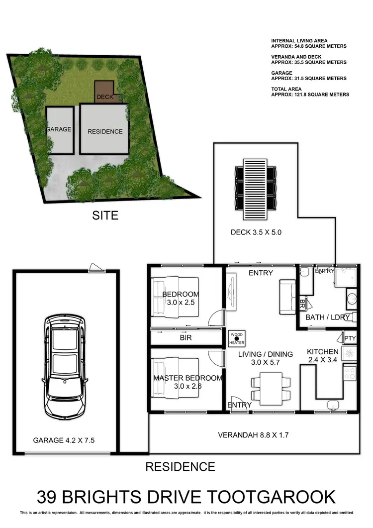 Floorplan of Homely house listing, 39 Brights Drive, Tootgarook VIC 3941