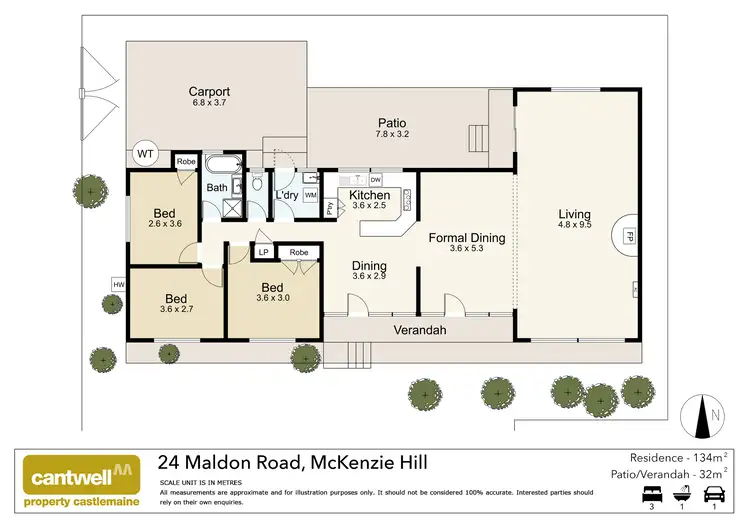 Floorplan of Homely house listing, 24 Maldon Road, Mckenzie Hill VIC 3451
