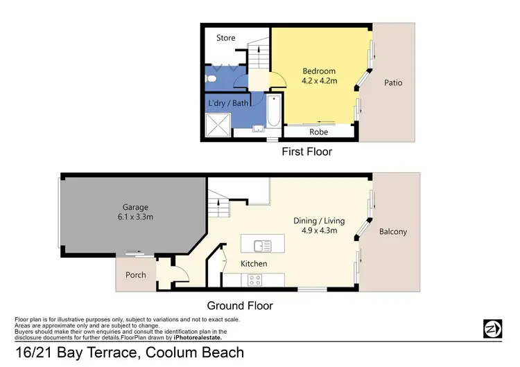 Floorplan of Homely townhouse listing, 16/21 Bay Terrace, Coolum Beach QLD 4573
