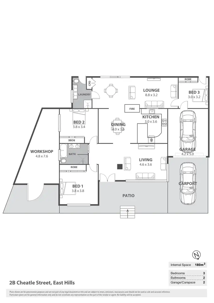 Floorplan of Homely house listing, 2B Cheatle Street, East Hills NSW 2213