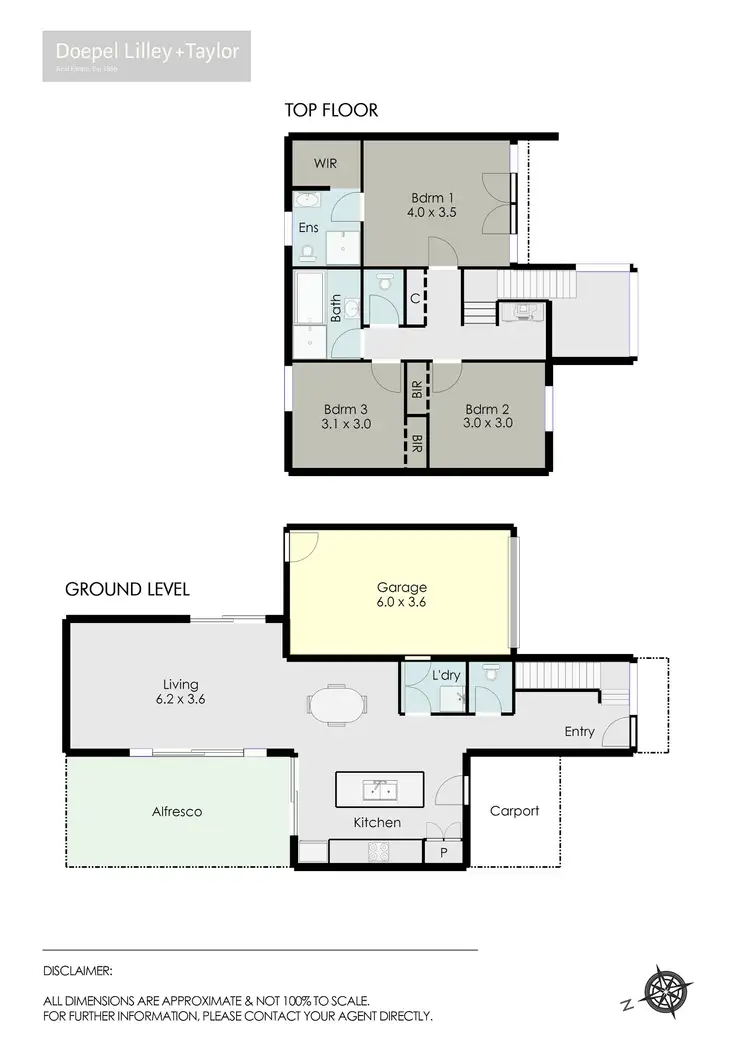Floorplan of Homely townhouse listing, 2/414 Nicholson Street, Black Hill VIC 3350