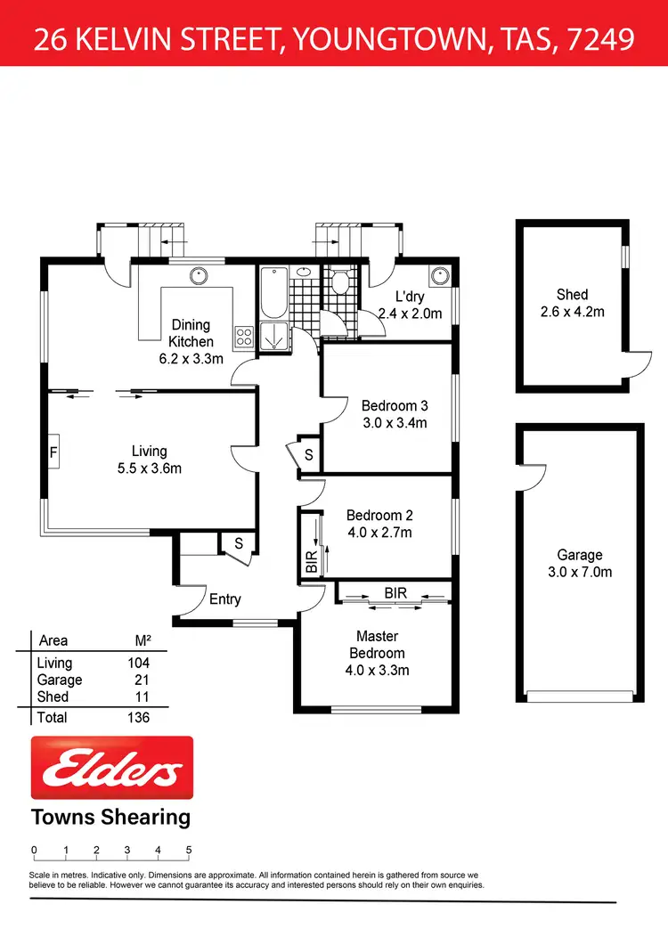 Floorplan of Homely house listing, 26 Kelvin Street, Youngtown TAS 7249