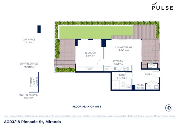 Floorplan of Homely apartment listing, A 3/18 Pinnacle Street, Miranda NSW 2228