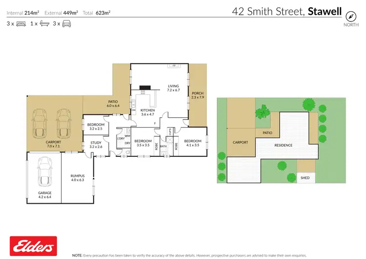 Floorplan of Homely house listing, 42 Smith Street, Stawell VIC 3380