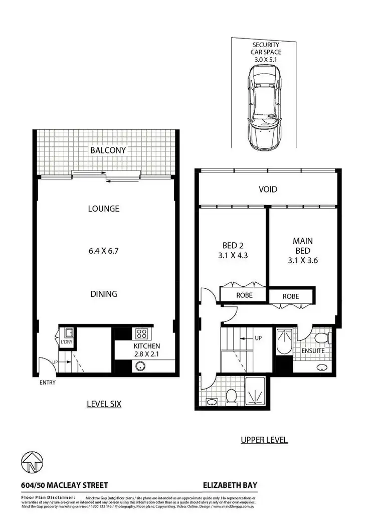 Floorplan of Homely apartment listing, 604/50 Macleay Street, Elizabeth Bay NSW 2011