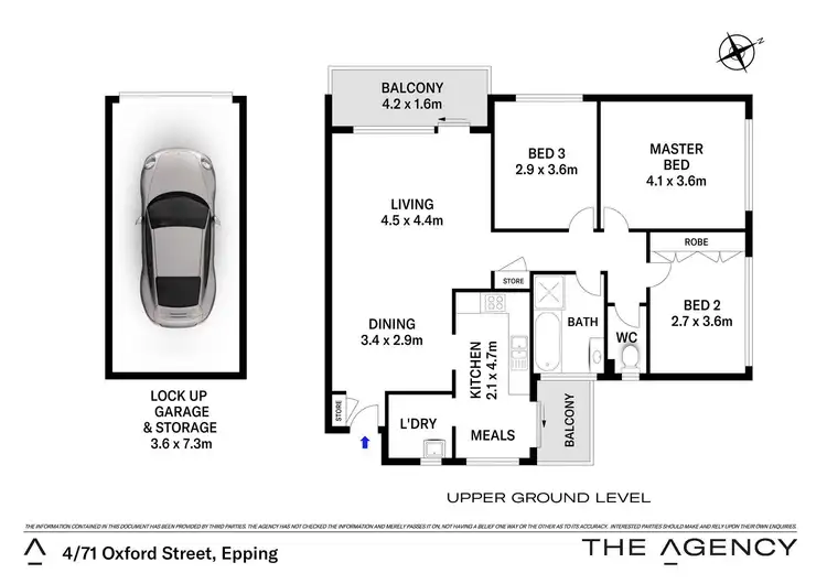 Floorplan of Homely apartment listing, 4/71 Oxford Street, Epping NSW 2121