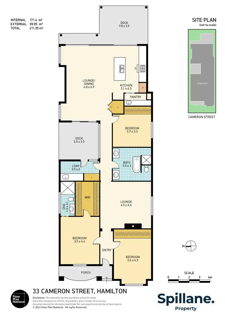 Floorplan of Homely house listing, 33 Cameron Street, Hamilton NSW 2303