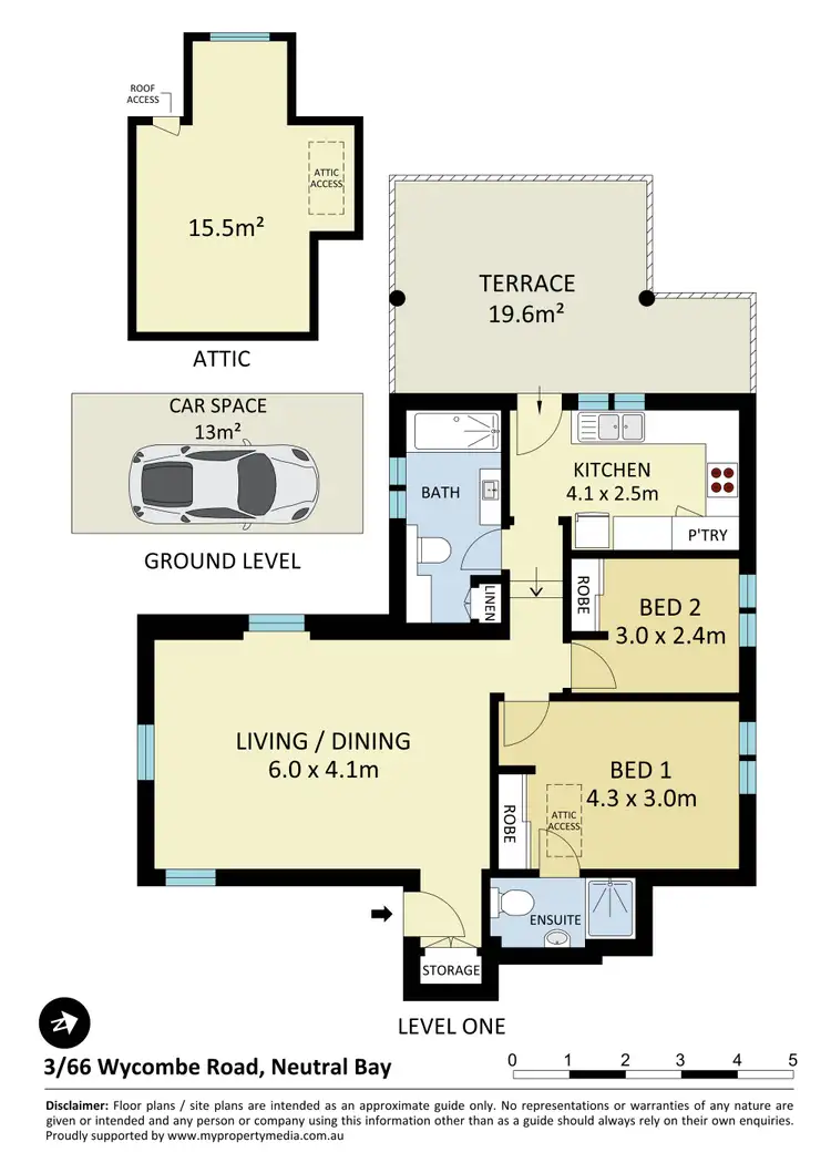 Floorplan of Homely apartment listing, 3/66 Wycombe Road, Neutral Bay NSW 2089