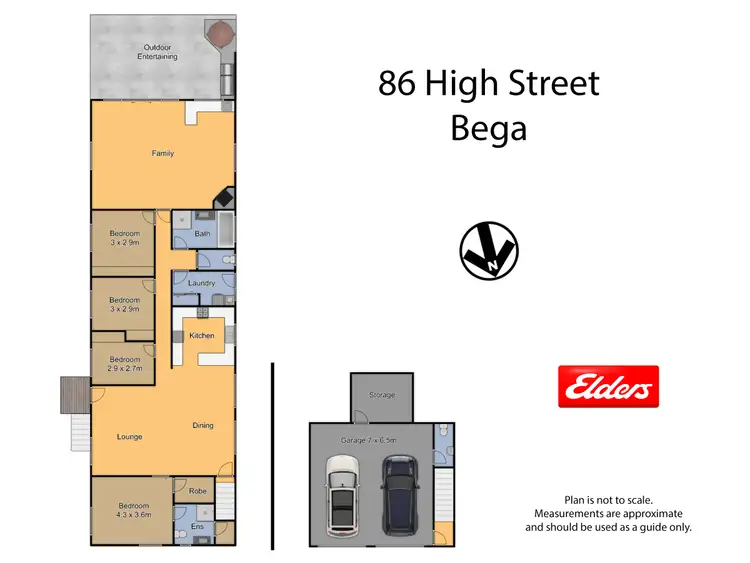 Floorplan of Homely house listing, 86 High Street, Bega NSW 2550