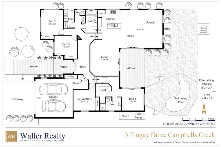 Floorplan of Homely house listing, 3 Tingay Drive, Campbells Creek VIC 3451