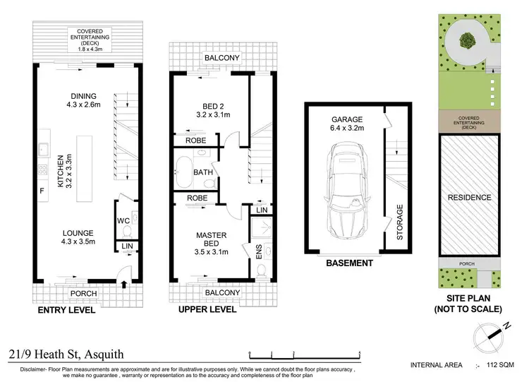 Floorplan of Homely townhouse listing, 21/9 Heath Street, Asquith NSW 2077