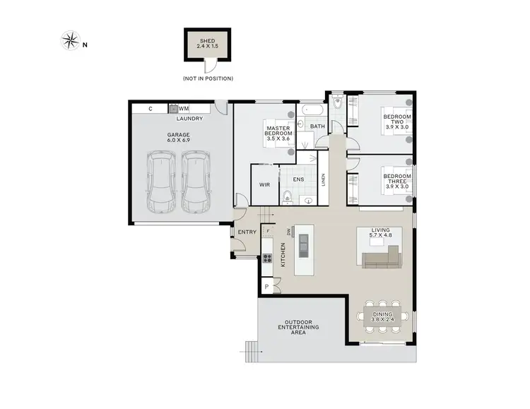 Floorplan of Homely house listing, 2/34 New Ecclestone Road, Riverside TAS 7250
