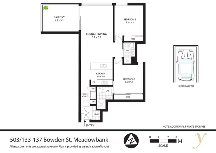 Floorplan of Homely apartment listing, 133 Bowden Street, Meadowbank NSW 2114