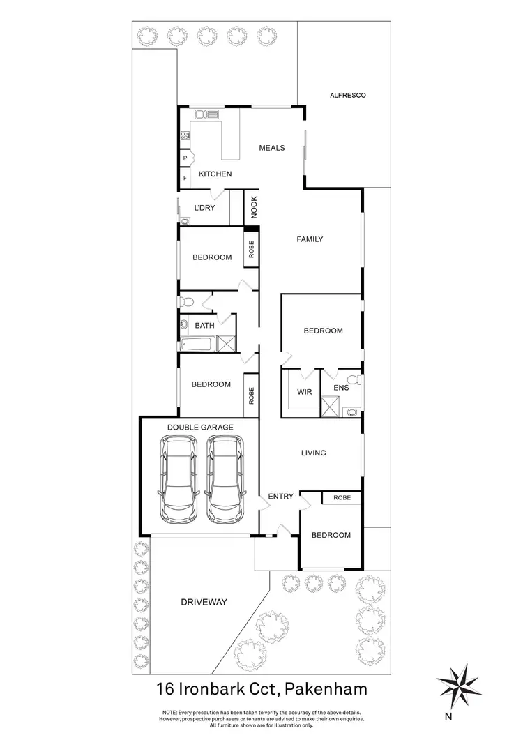 Floorplan of Homely house listing, 16 Ironbark Circuit, Pakenham VIC 3810