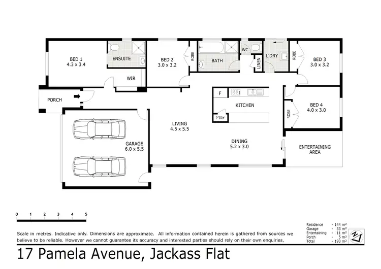Floorplan of Homely house listing, 17 Pamela Avenue, Jackass Flat VIC 3556