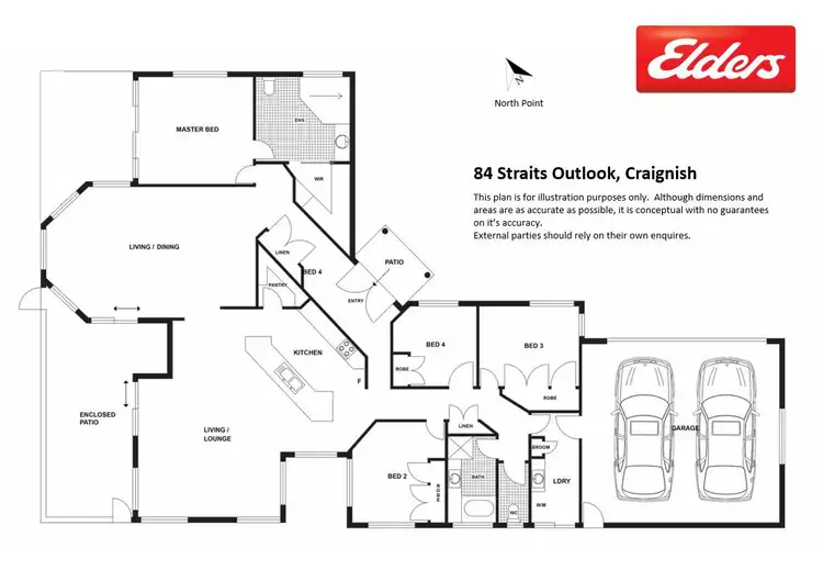 Floorplan of Homely house listing, 84 Straits Outlook, Craignish QLD 4655