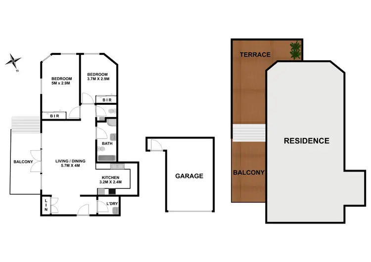 Floorplan of Homely unit listing, 15/38 Cooyong Crescent, Toongabbie NSW 2146