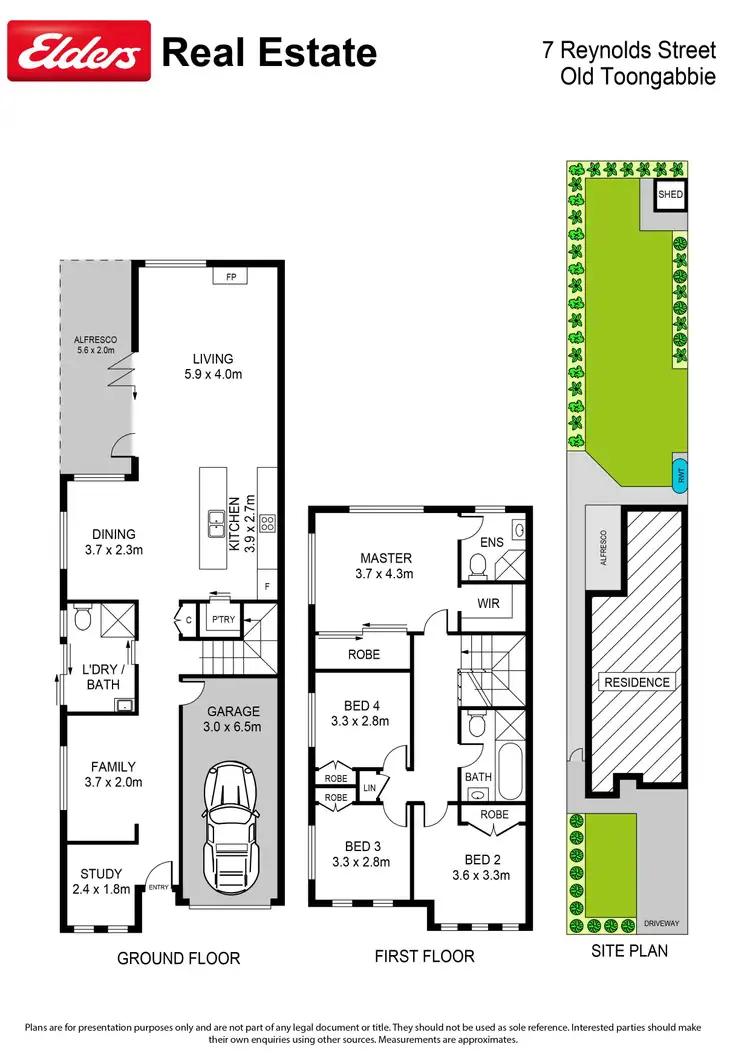 Floorplan of Homely semi-detached listing, 7 Reynolds Street, Old Toongabbie NSW 2146