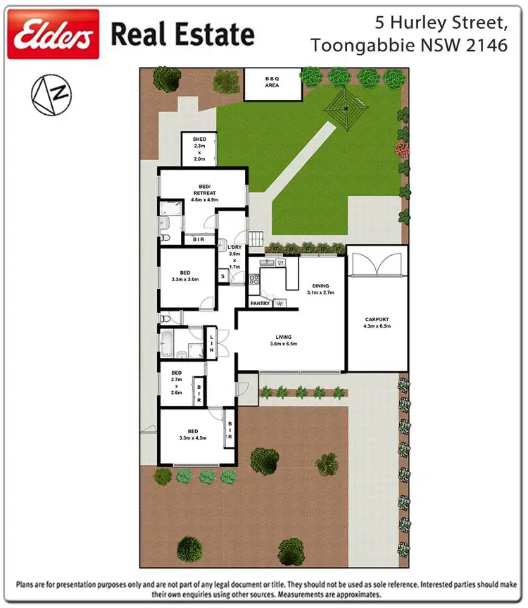 Floorplan of Homely house listing, 5 Hurley Street, Toongabbie NSW 2146