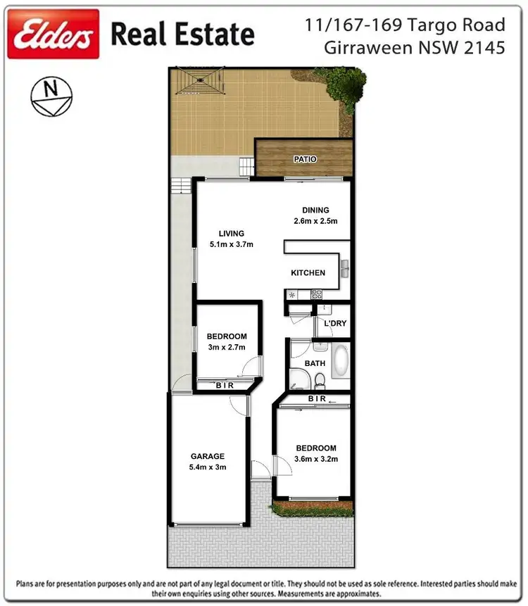 Floorplan of Homely villa listing, 11/167-169 Targo Road, Girraween NSW 2145