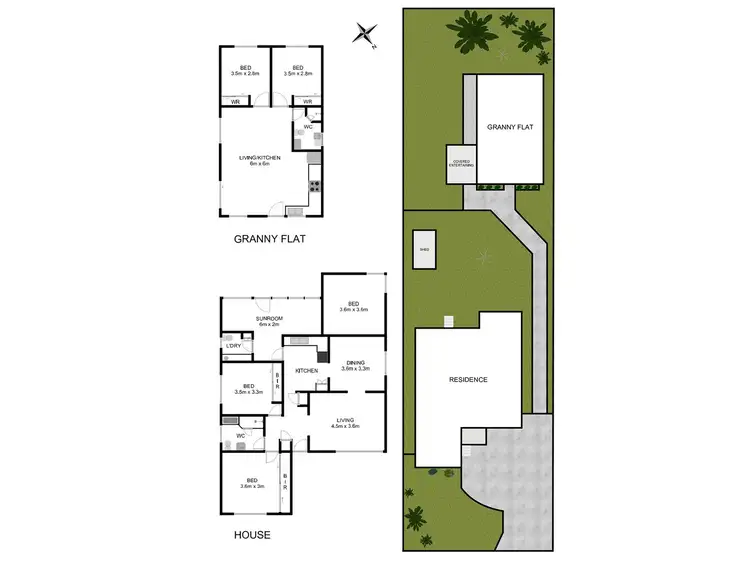 Floorplan of Homely house listing, 16 & 16A Portia Road, Toongabbie NSW 2146