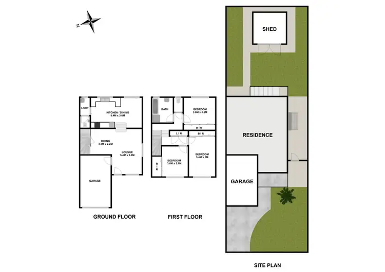Floorplan of Homely semi-detached listing, 27B Valparaiso Avenue, Toongabbie NSW 2146