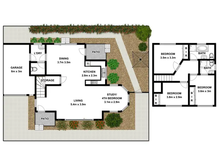 Floorplan of Homely semi-detached listing, 3/76 Metella Road, Toongabbie NSW 2146