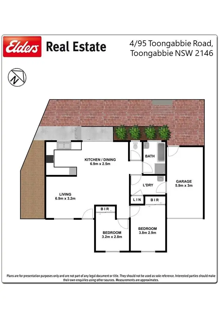 Floorplan of Homely villa listing, 4/95 Toongabbie Road, Toongabbie NSW 2146