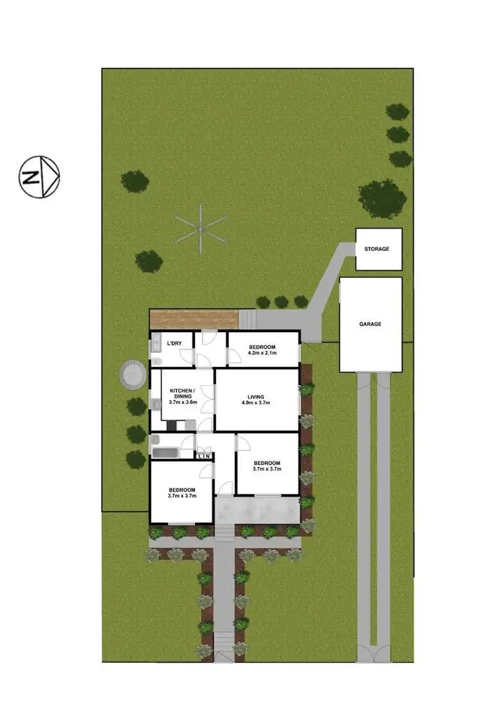 Floorplan of Homely house listing, 51 The Crescent, Toongabbie NSW 2146