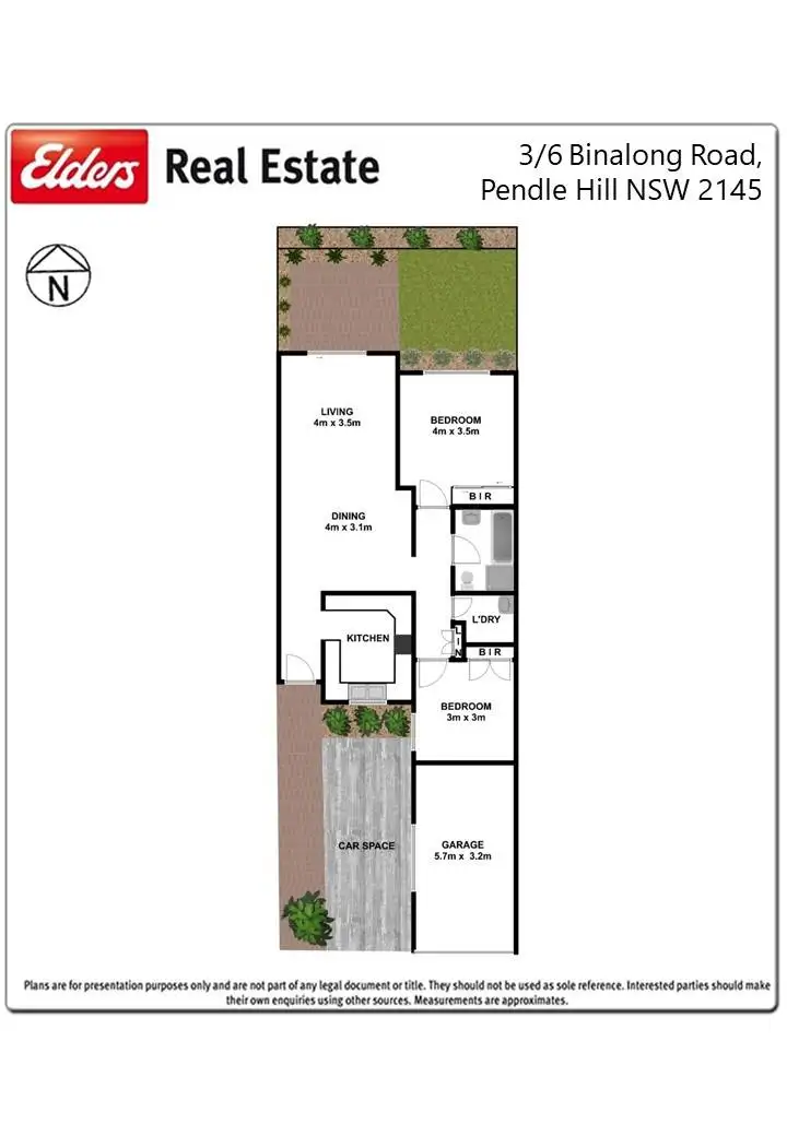 Floorplan of Homely villa listing, 3/6 Binalong Road, Pendle Hill NSW 2145