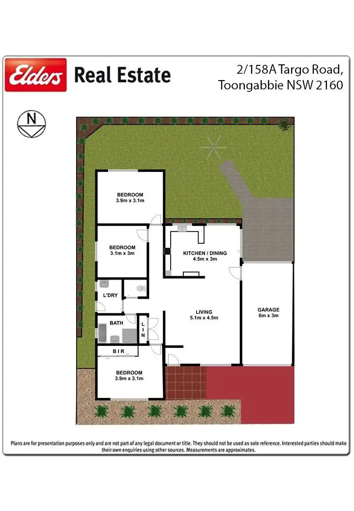 Floorplan of Homely villa listing, 2/158A Targo Road, Girraween NSW 2145