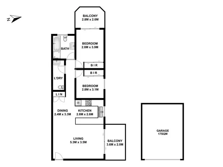 Floorplan of Homely unit listing, 6/234 Targo Road, Toongabbie NSW 2146