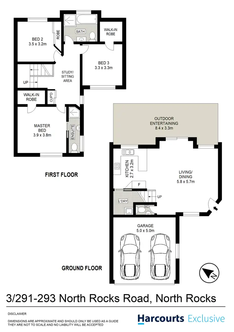 Floorplan of Homely townhouse listing, 3/291 - 293 North Rocks Road, North Rocks NSW 2151