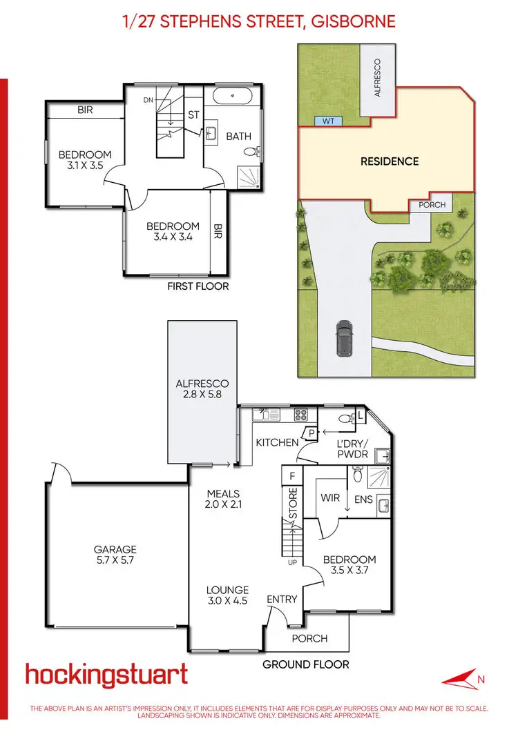 Floorplan of Homely house listing, 1/27 Stephen Street, Gisborne VIC 3437