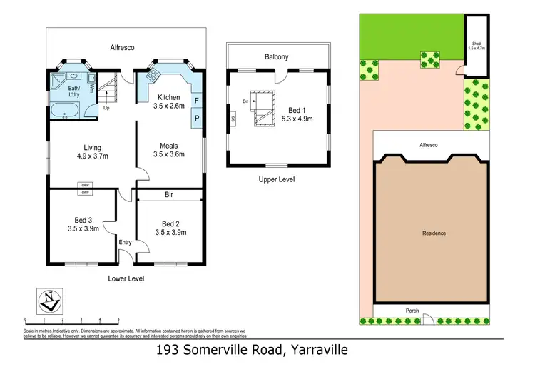 Floorplan of Homely house listing, 193 Somerville Road, Yarraville VIC 3013
