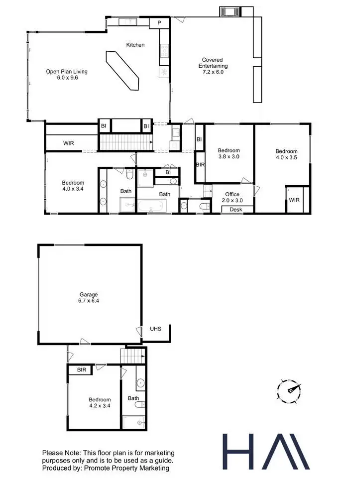 Floorplan of Homely house listing, 264 Carella Street, Howrah TAS 7018