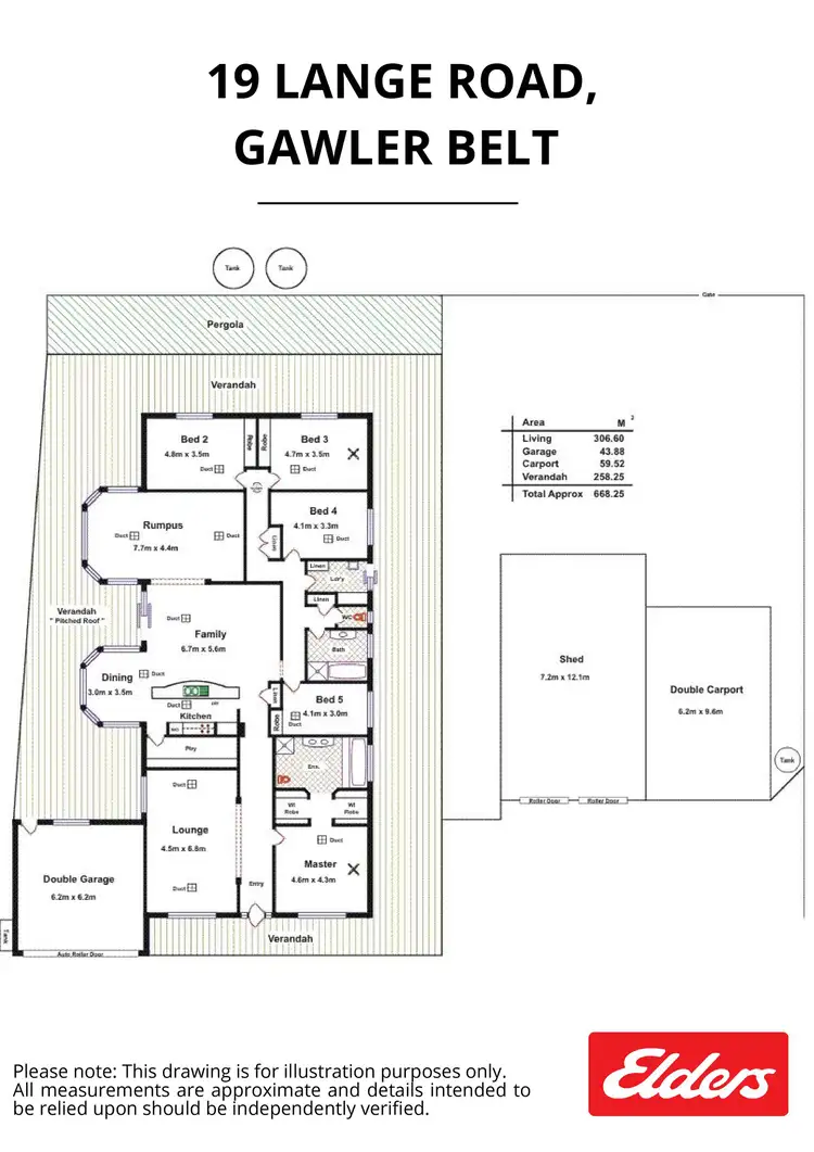 Floorplan of Homely house listing, 19 Lange Road, Gawler Belt SA 5118