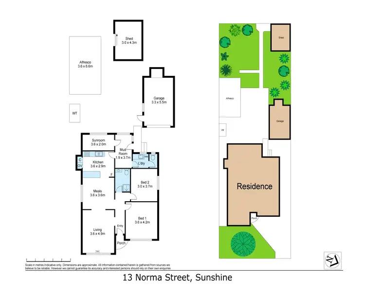 Floorplan of Homely house listing, 13 Norma Street, Sunshine VIC 3020